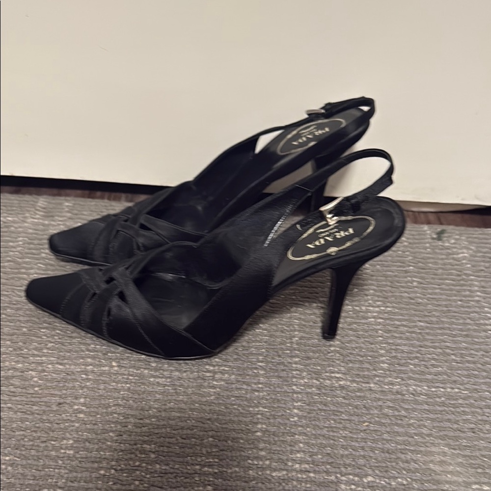 Black Prada Women's Slingback Shoes - Picture 2 of 4